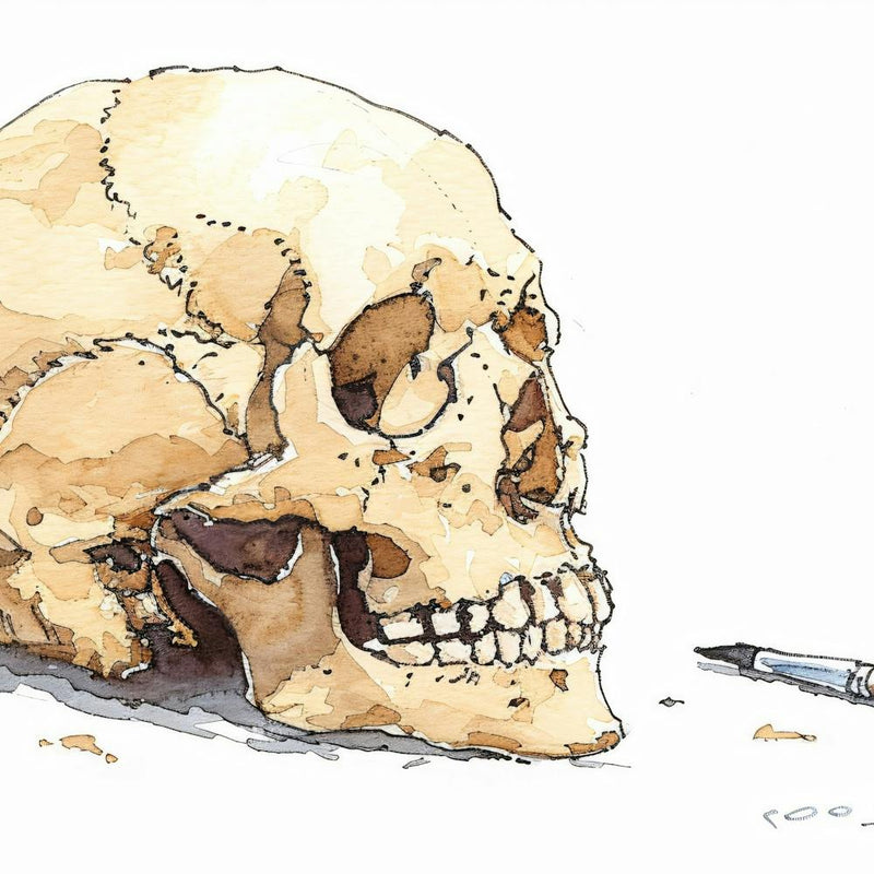 Skull And Pen