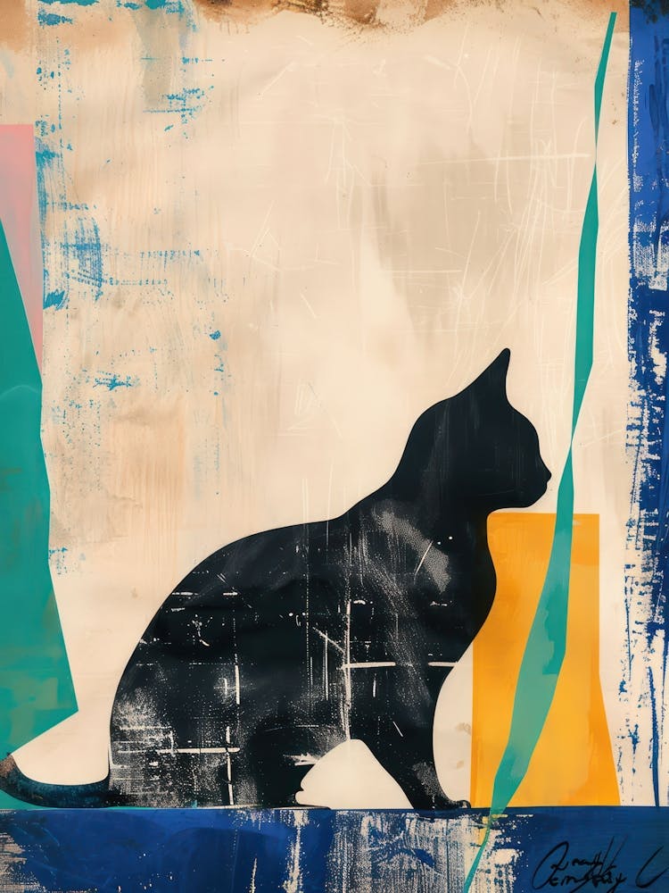 Cat 3 Cut Out Collage