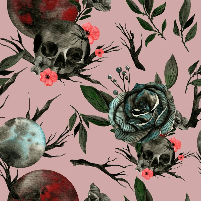 Skulls And Roses gothic pattern