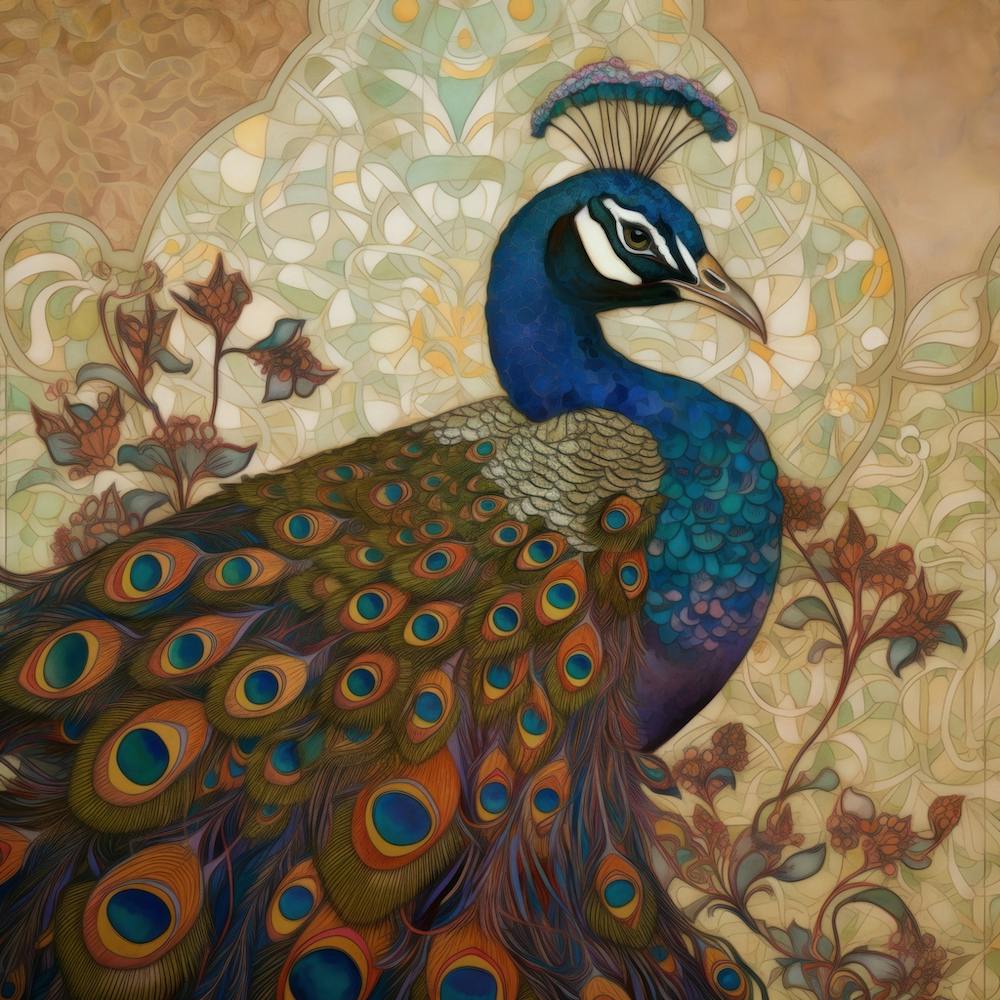 Stainedglasspeacock