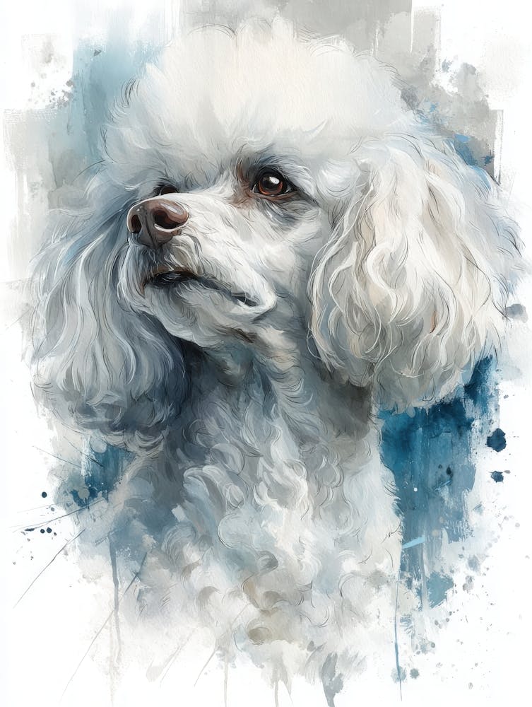 Aihrgdesign Isolated Watercolor Painting Of Dog Portraits Poo 993f7bbd 833f 4130 A138 9e48daf6a192 1