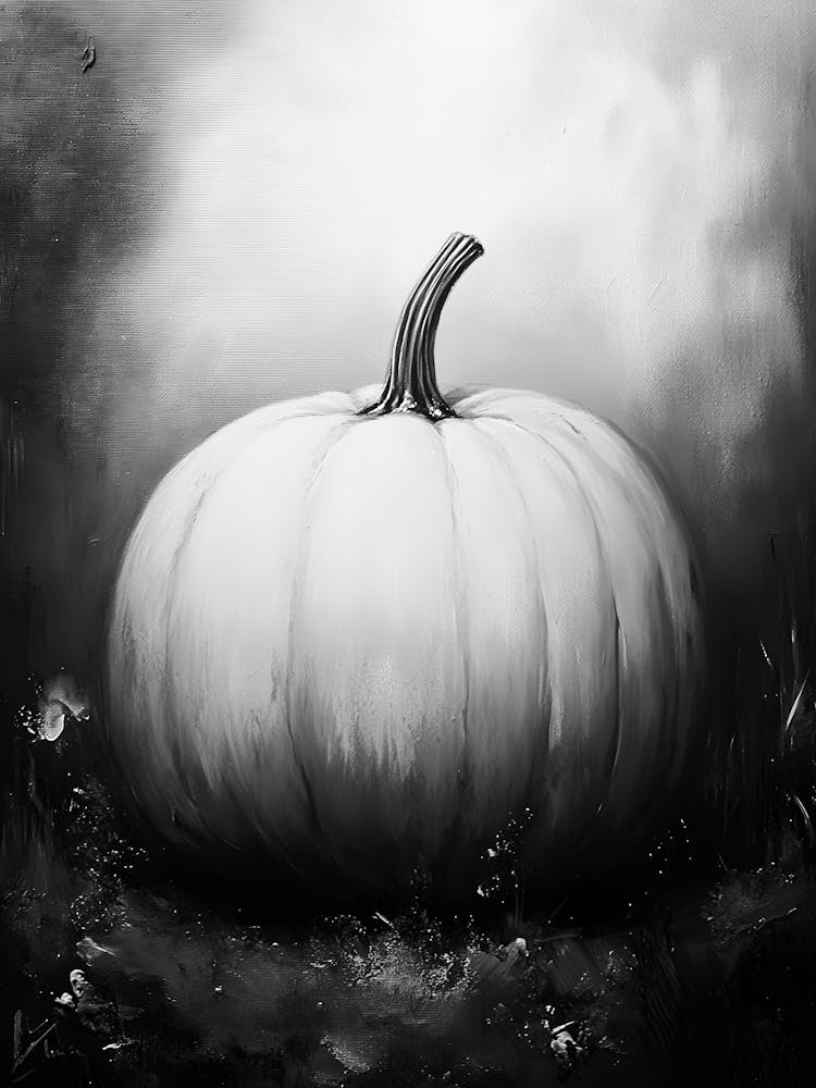 Black And White Pumpkin 1