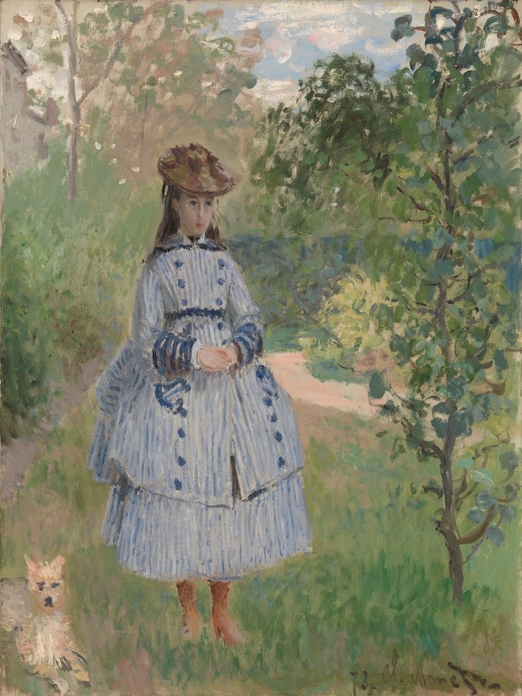 Girl With Dog, Claude Monet