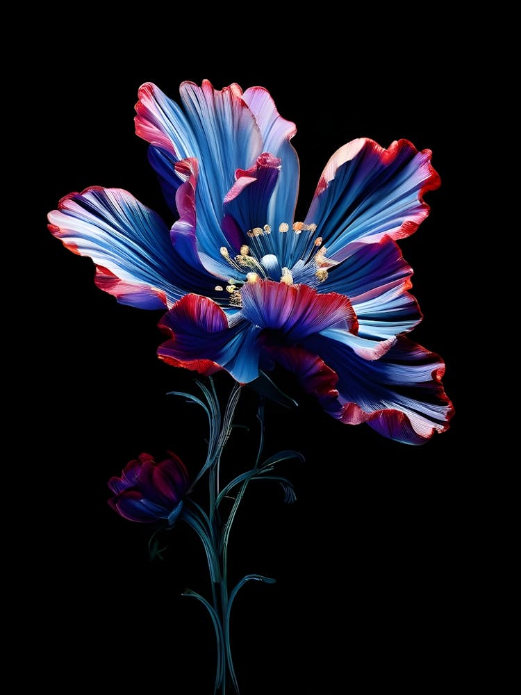 Blue Poppy Flower