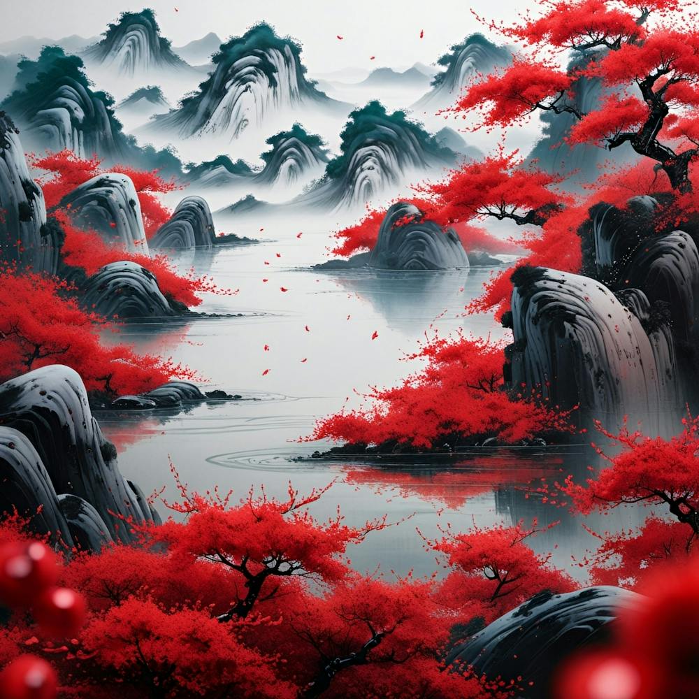 Asiatische Landschaft 16
