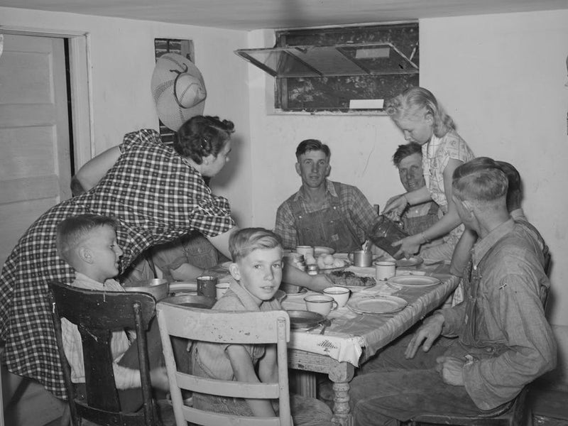 Untitled Photo, Possibly Related To Mormon Farmers At Dinner Table, Box Elder County, Utah By Russell Lee 1
