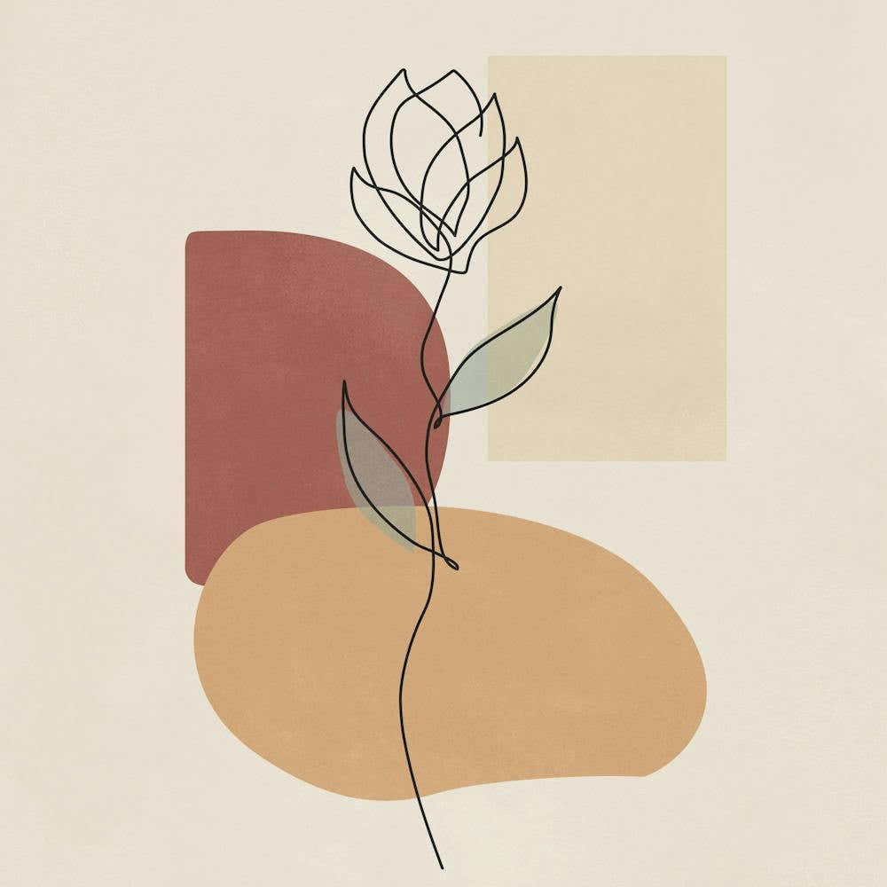 Abstract Color Flower