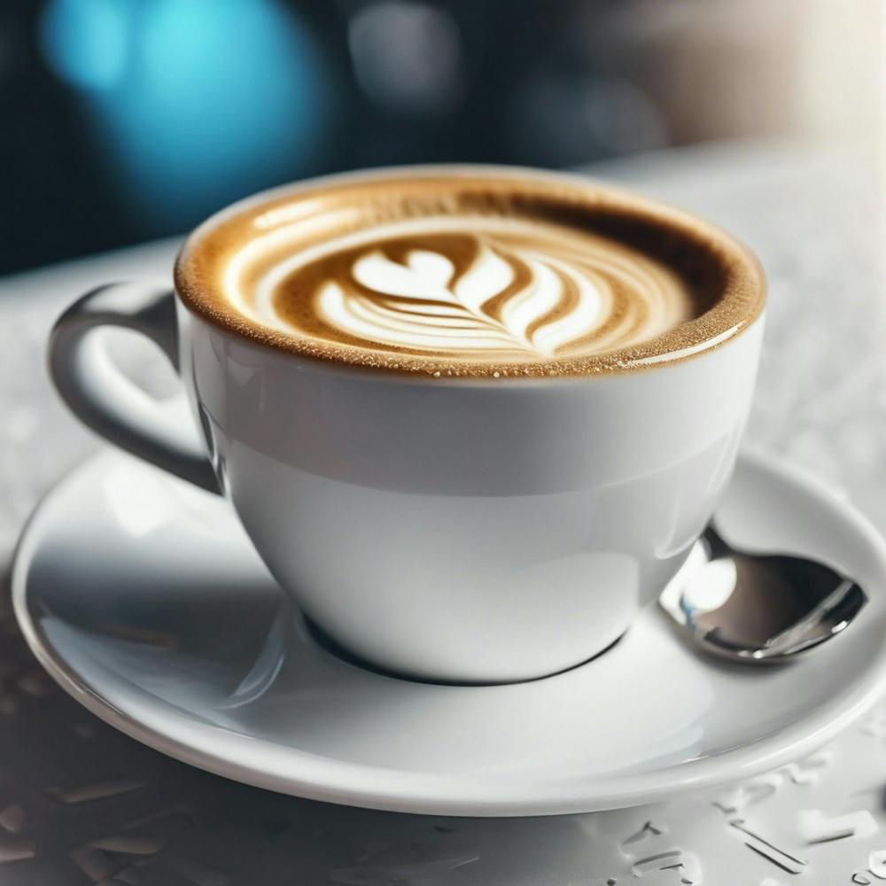 Coffee Cup With Latte Art
