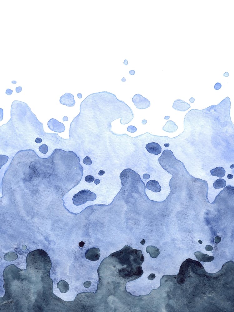 Watercolor Sea Wave