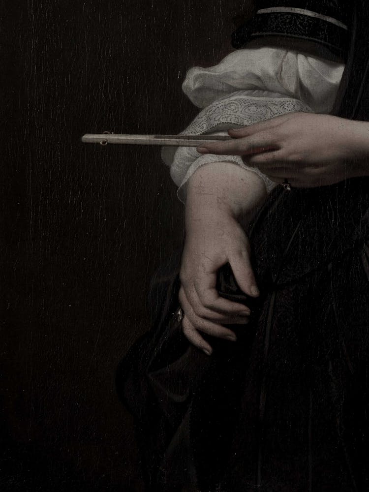 Lady Holding A Sword
