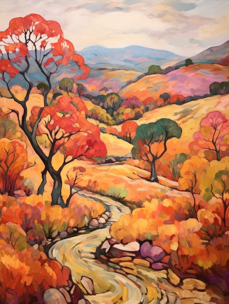 Herbstgärten Gemälde Wave Hill Usa 2