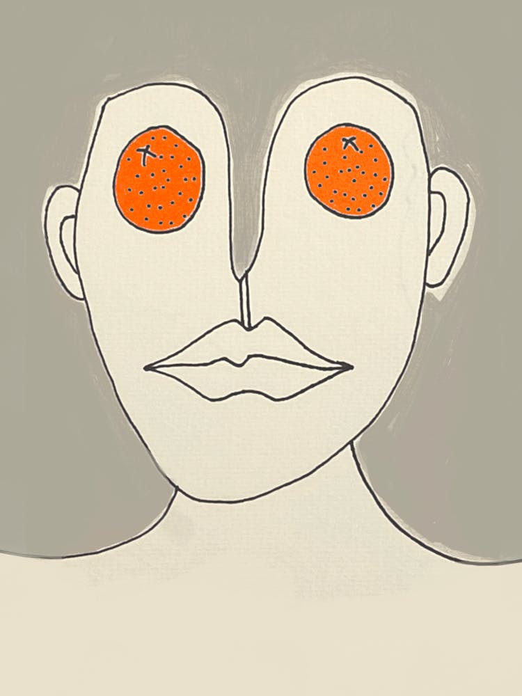 Orange Augen