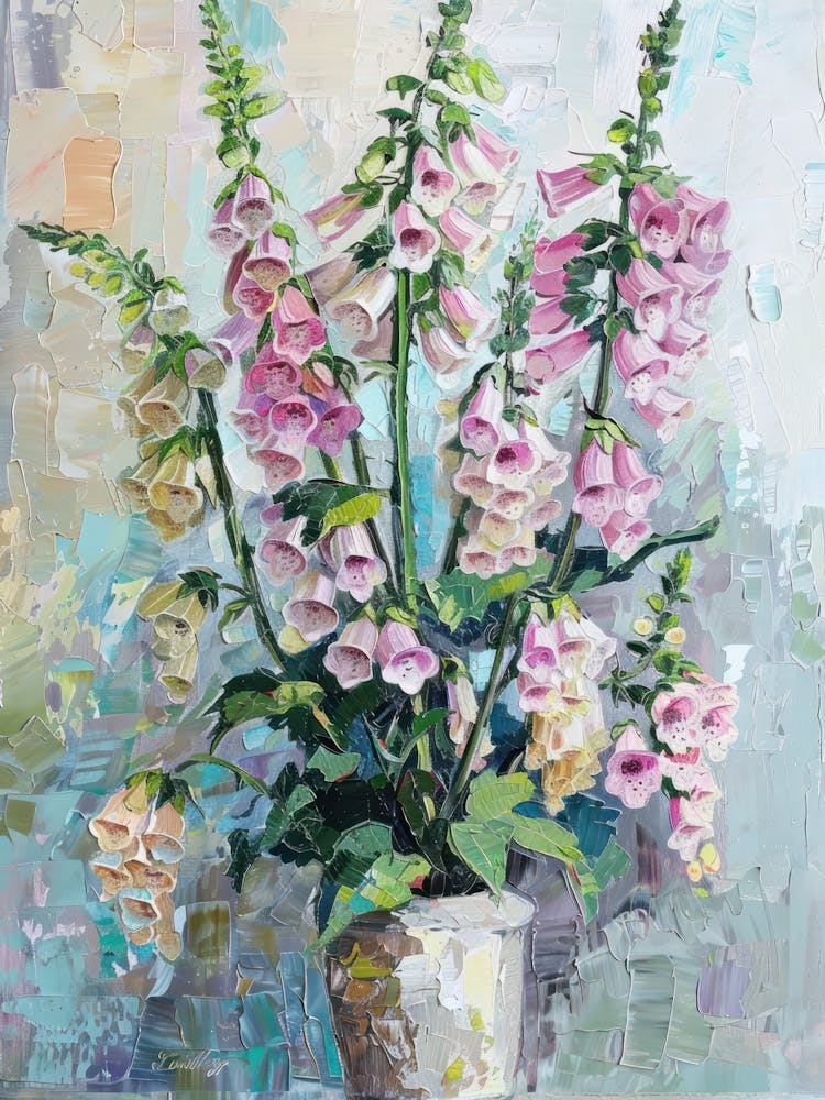 A World Of Flowers Foxglove 3 Painting