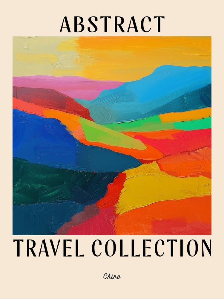 Abstract Travel Collection Poster China 5
