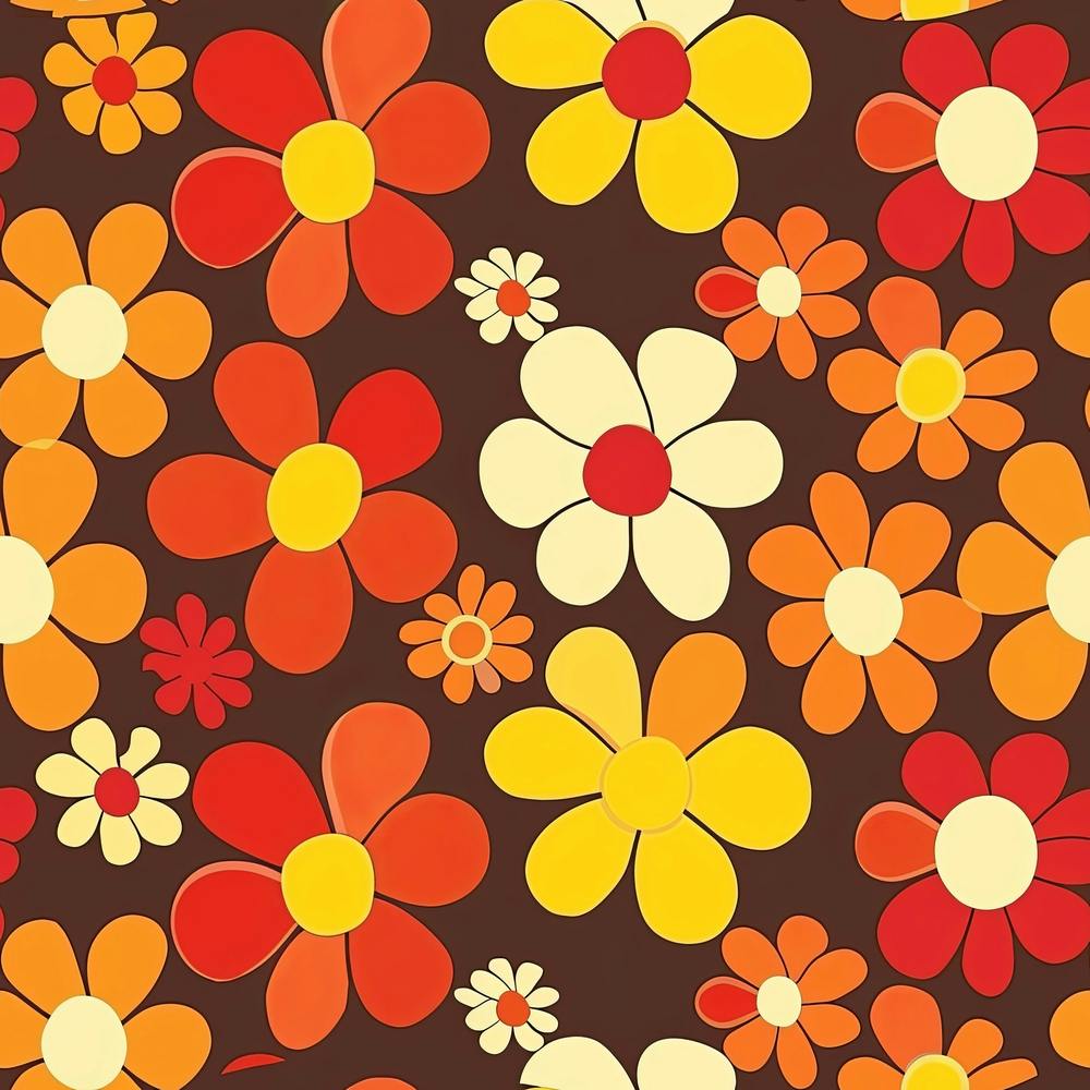60s Floral Pattern