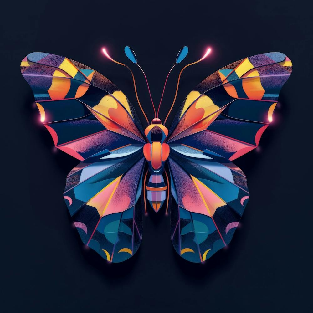 Abstrakter Schmetterling