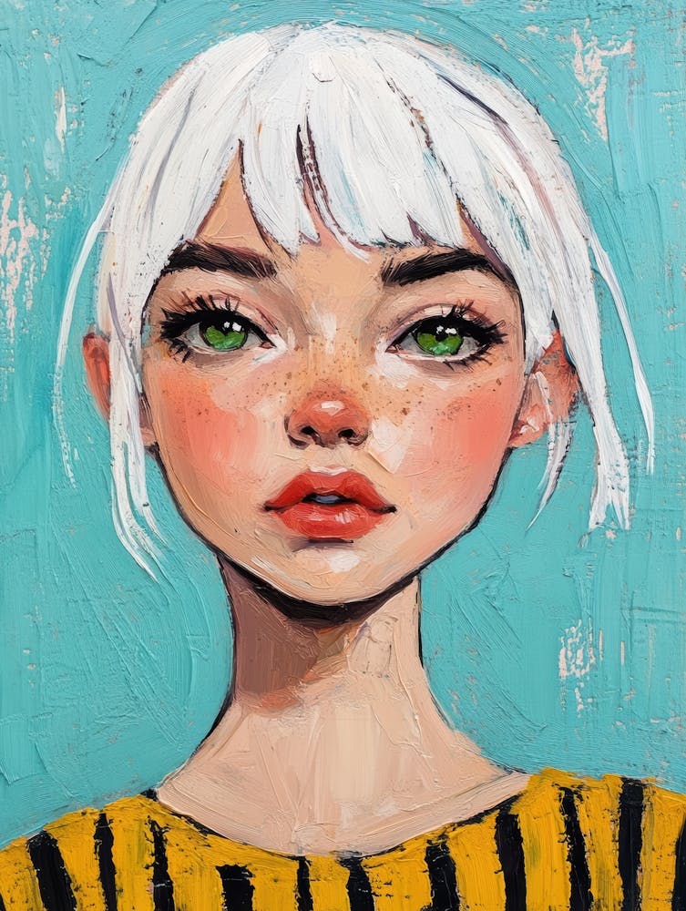 Girl With White Hair 8