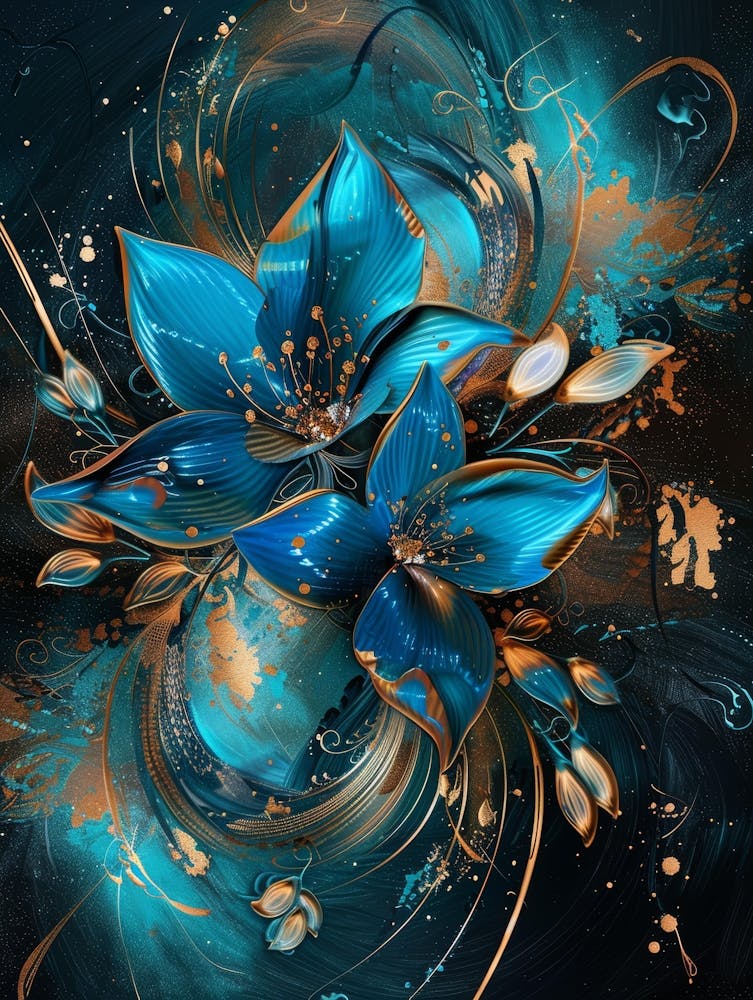 Blue Flowers 83