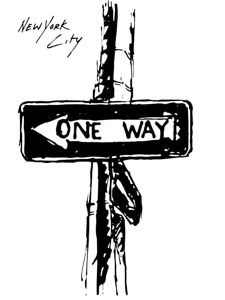 One Way Sign