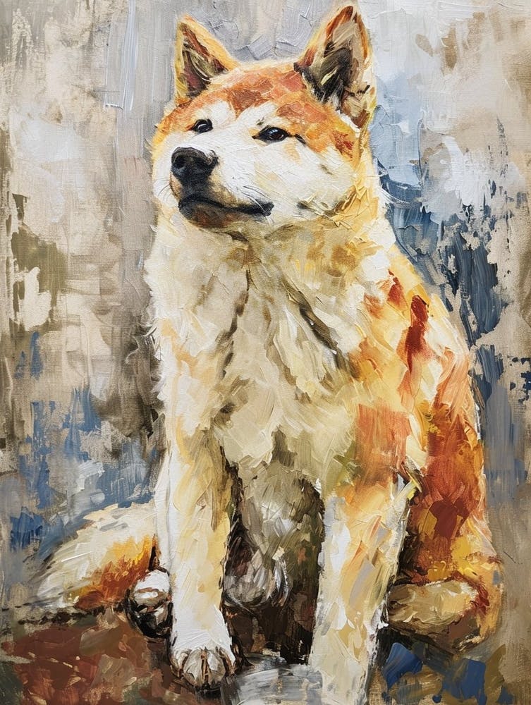 Akita Peinture Acrylique 5
