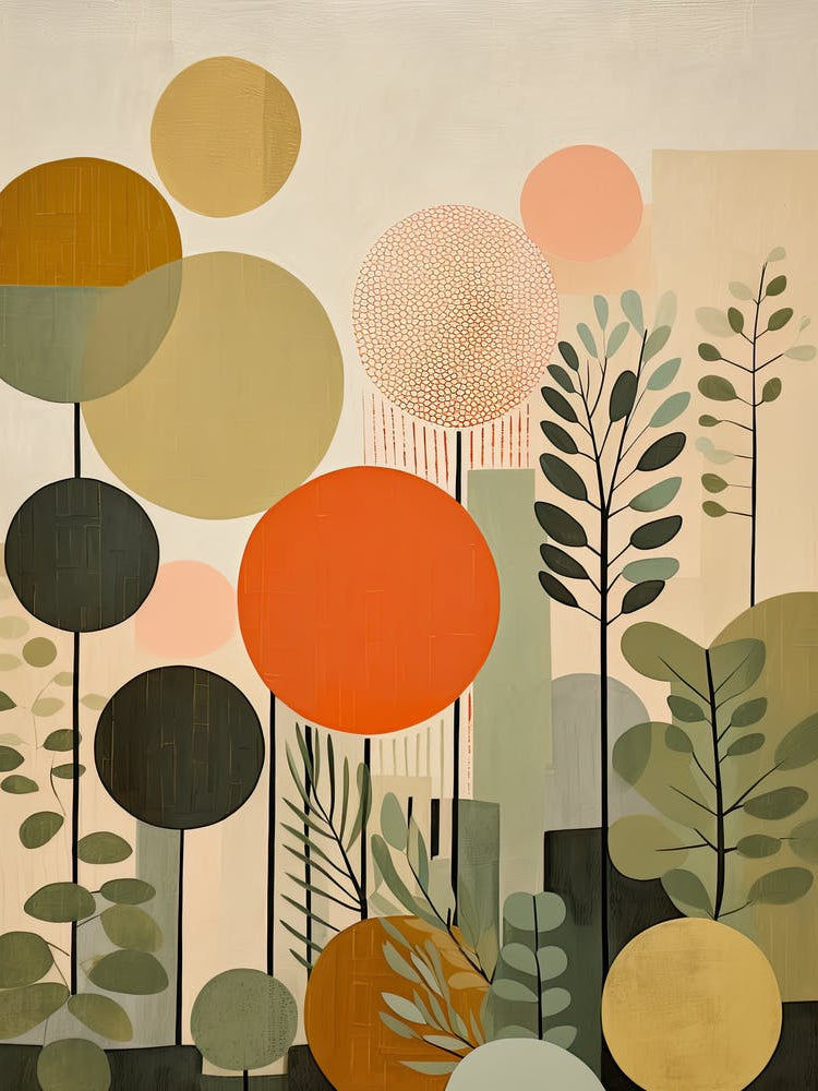 Floral Print 53, Mid Century Modern Wall Art, Pop Culture Print Modern Art, Exhibition Poster Minimalist Modern, Retro Print, Bauhaus