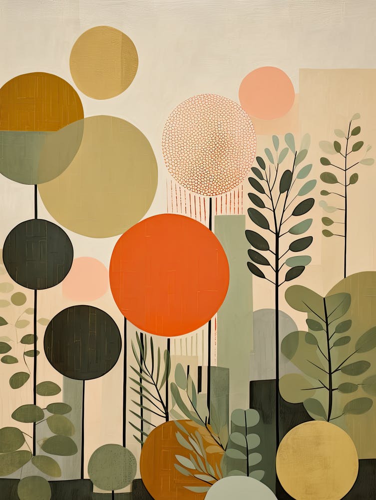 Floral Print 53, Mid Century Modern Wall Art, Pop Culture Print Modern Art, Exhibition Poster Minimalist Modern, Retro Print, Bauhaus