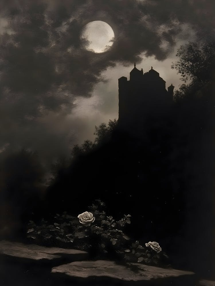 Full Moon Over Castle