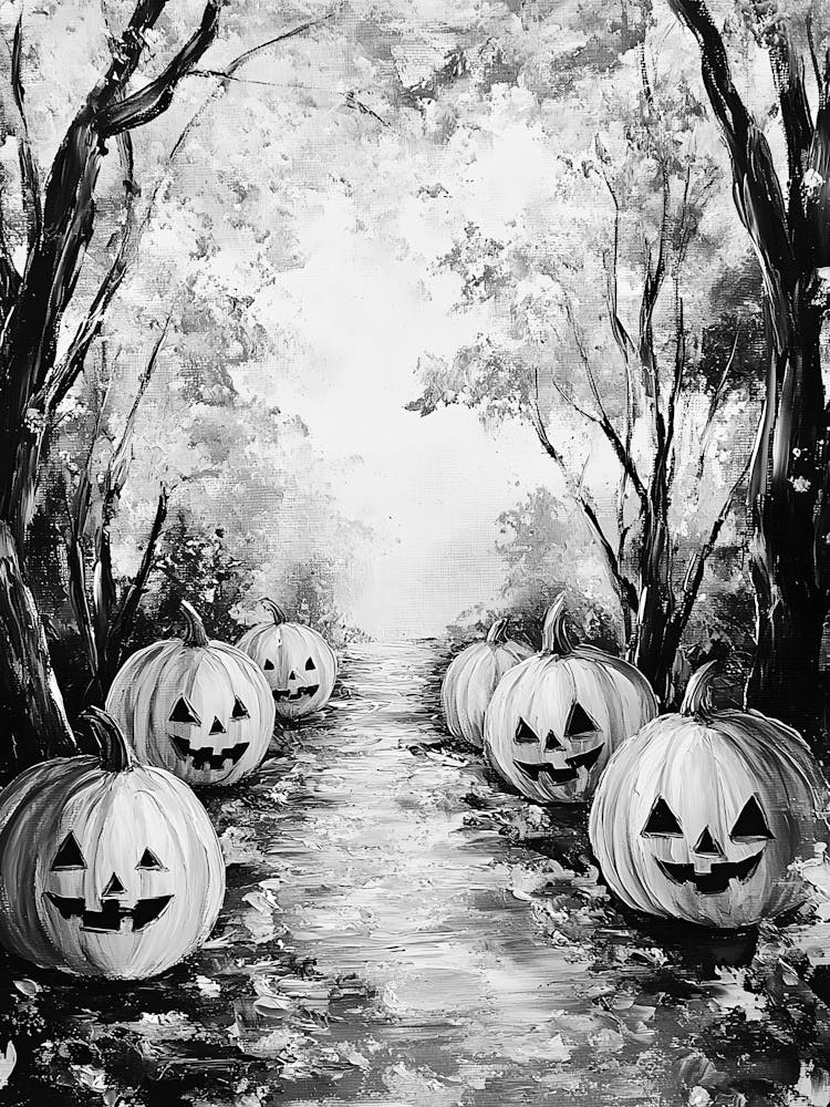 Citrouilles d'Halloween dans les Bois 3