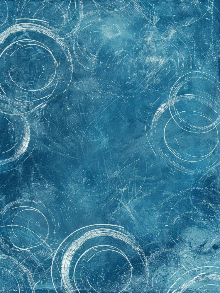 Blue And White Circles