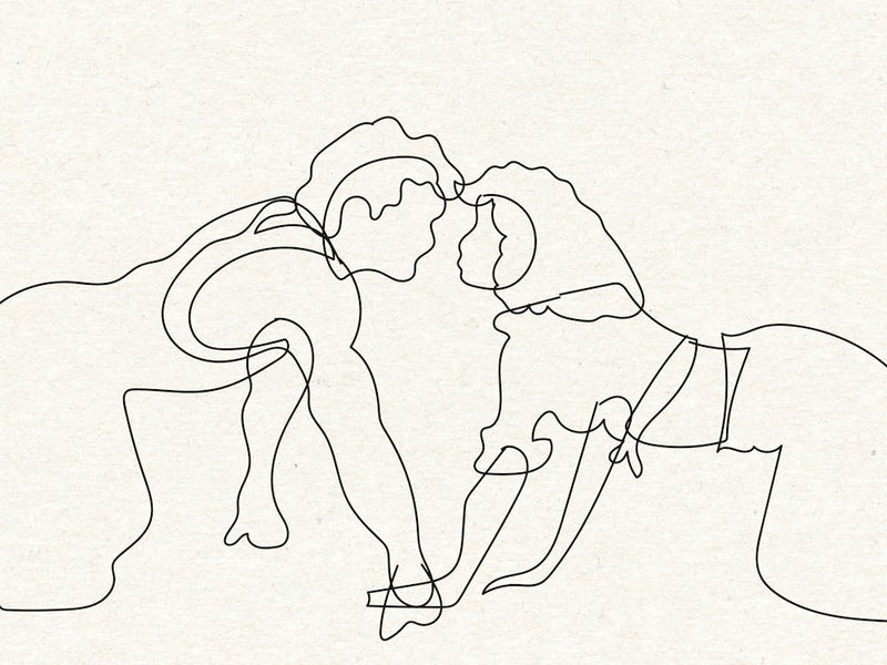 Dirty Dancing Line Art Landscape