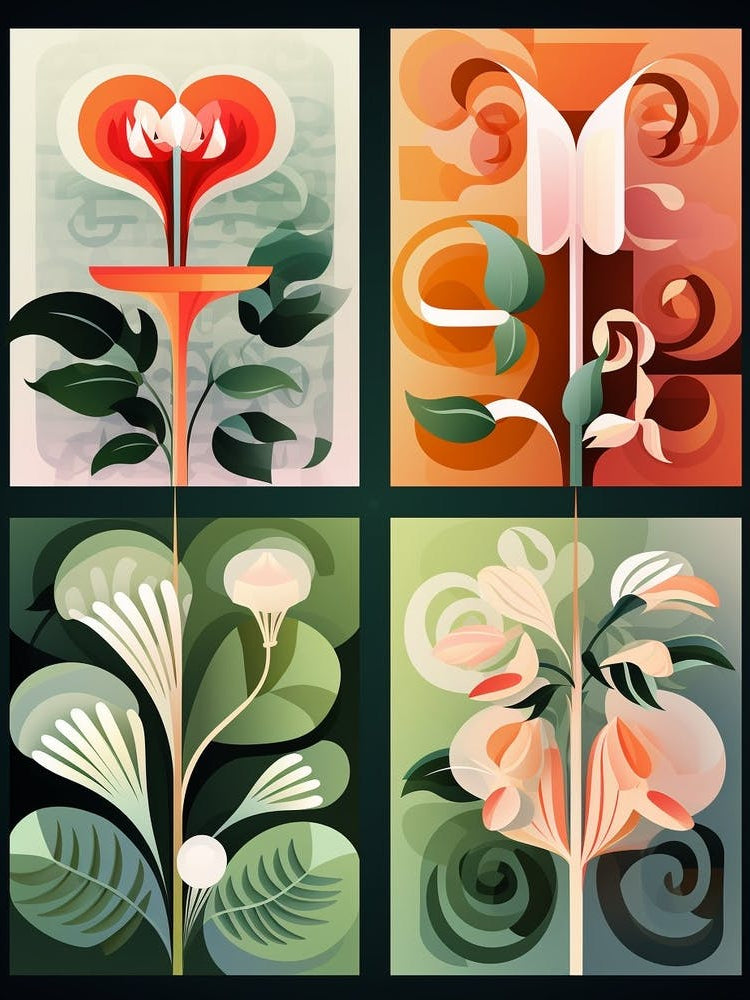 Abstract Geometric Botanical 9