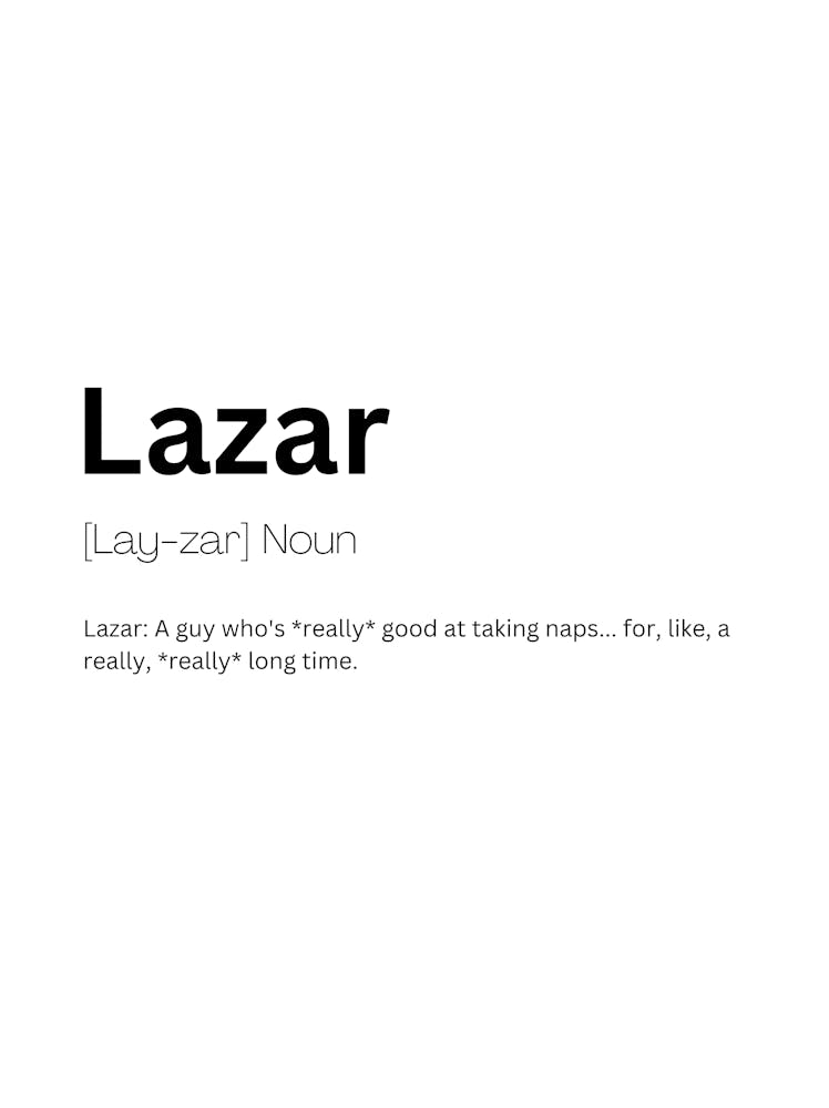 Lazar Definition Meaning