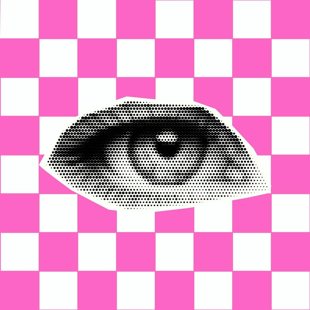 Checkerboard Eye Pink