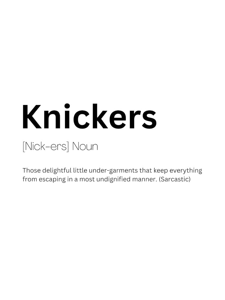 Knickers Definition Meaning