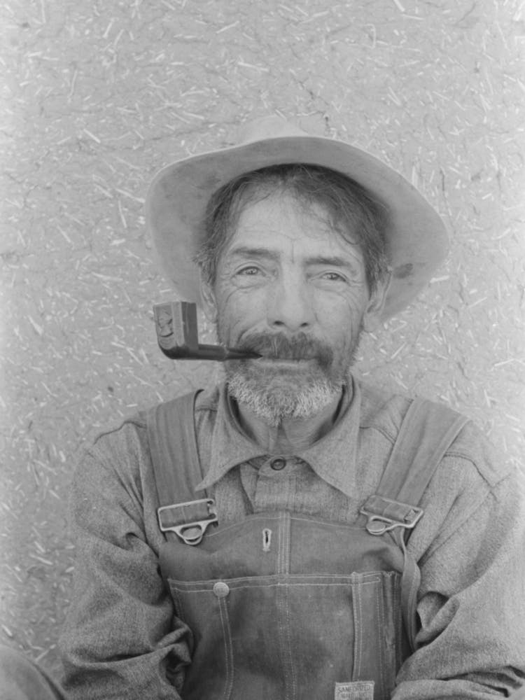 Spanish American Farmer, Chamisal, New Mexico By Russell Lee