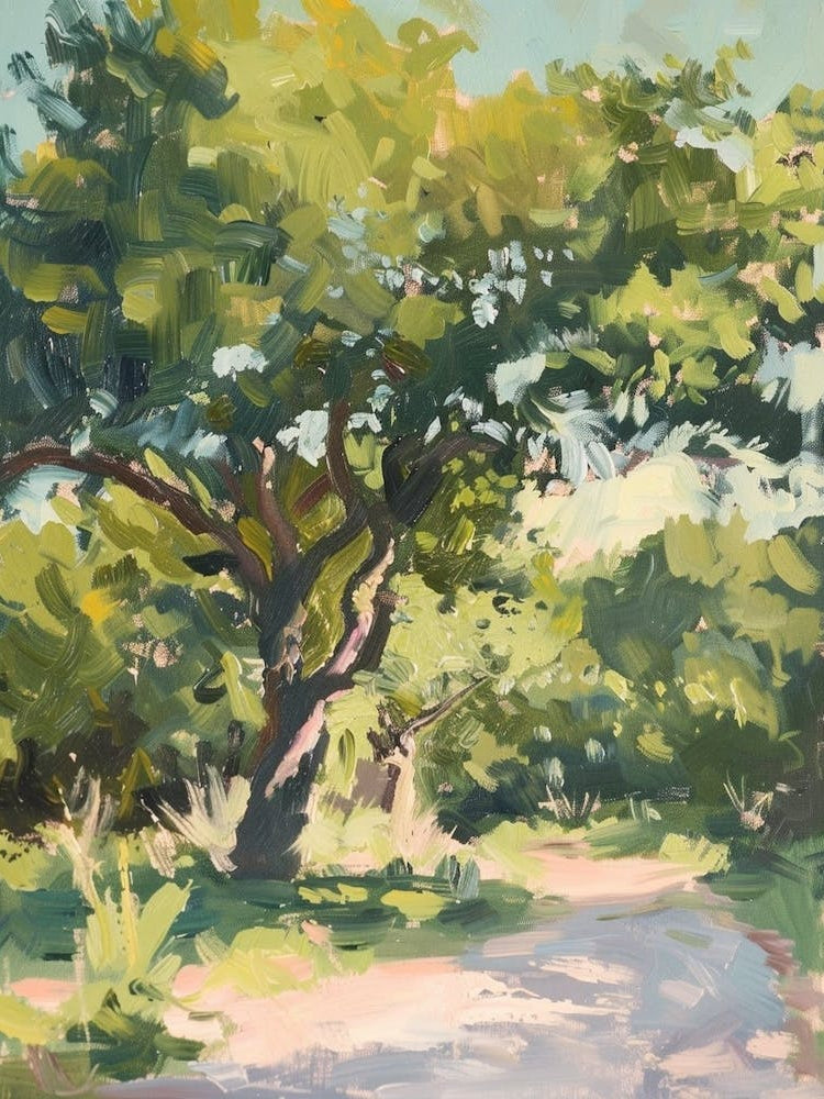 Zoo Austin Texas Oil Painting 3