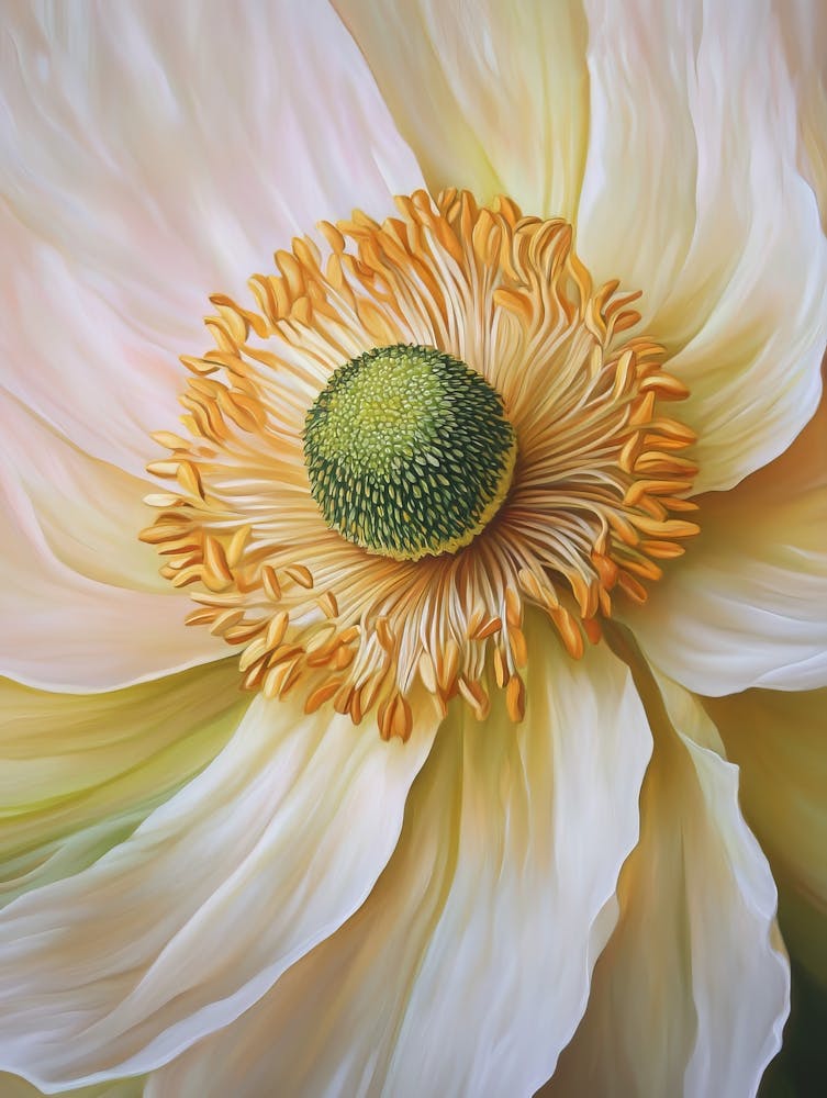 Peach Poppy Flower
