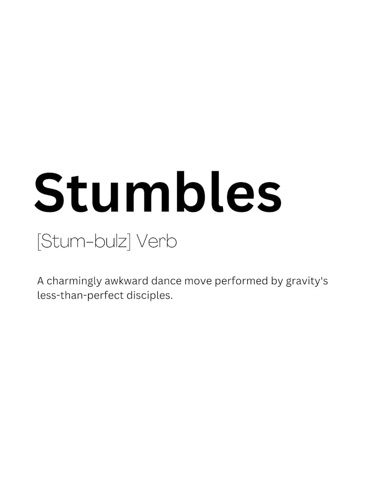 Stumbles Definition Meaning