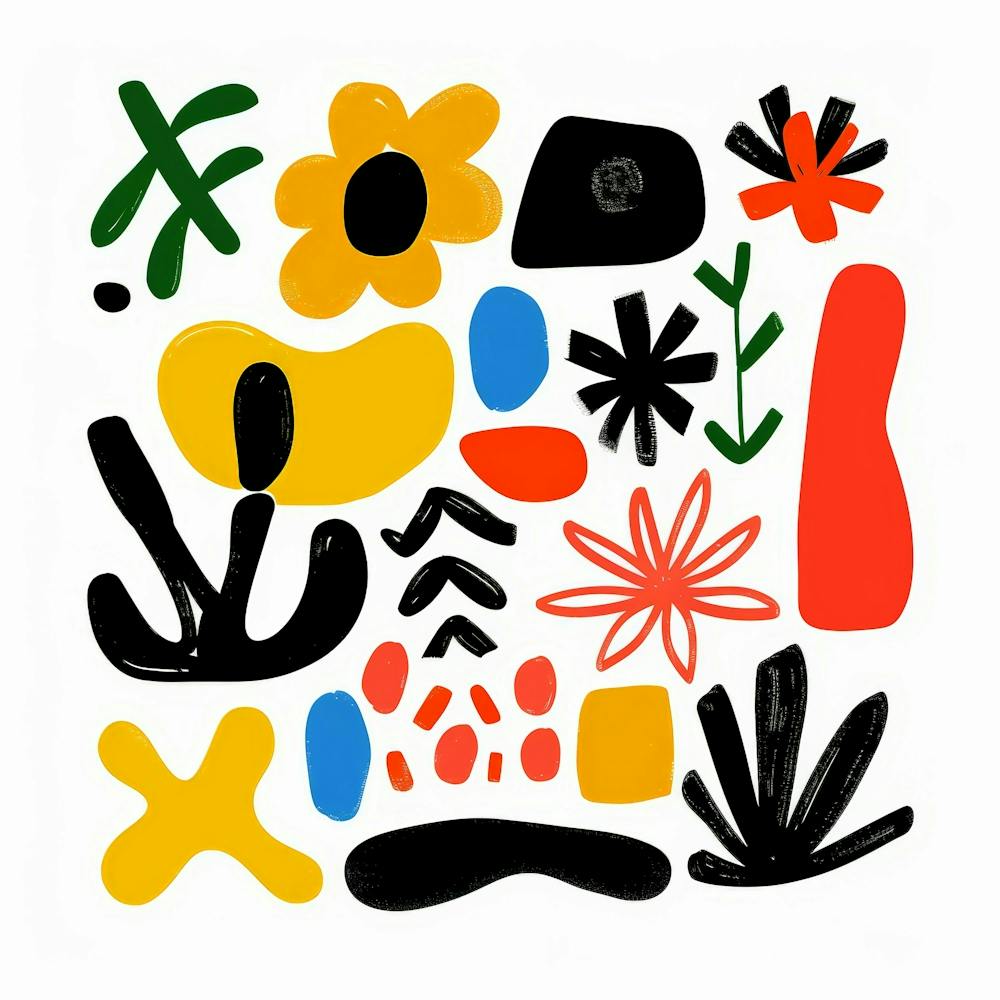 Abstract Flowers And Plants
