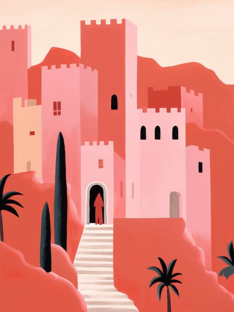 Red Castle In Morocco