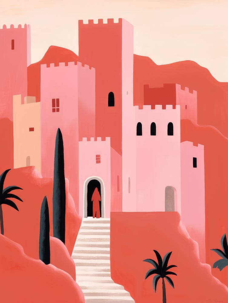 Red Castle In Morocco