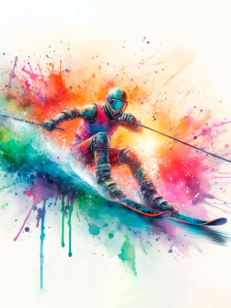 Skier On Skis