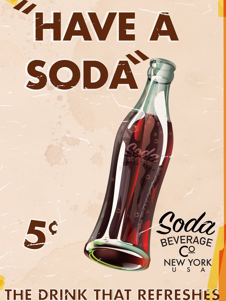 Have A Soda vintage style Commercial