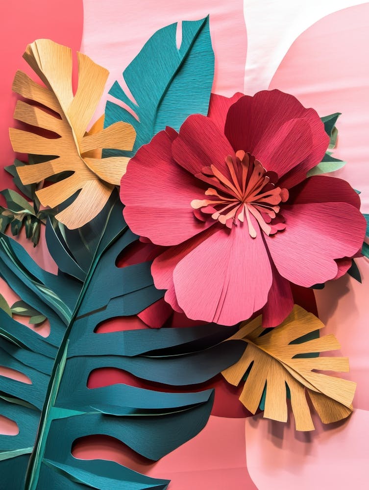 Papierblumenkunst