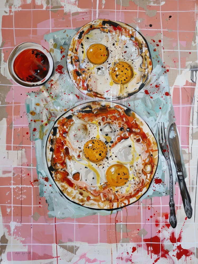Pink Breakfast Food Shakshuka 3