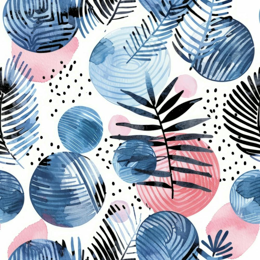 Watercolor Tropical Pattern 3
