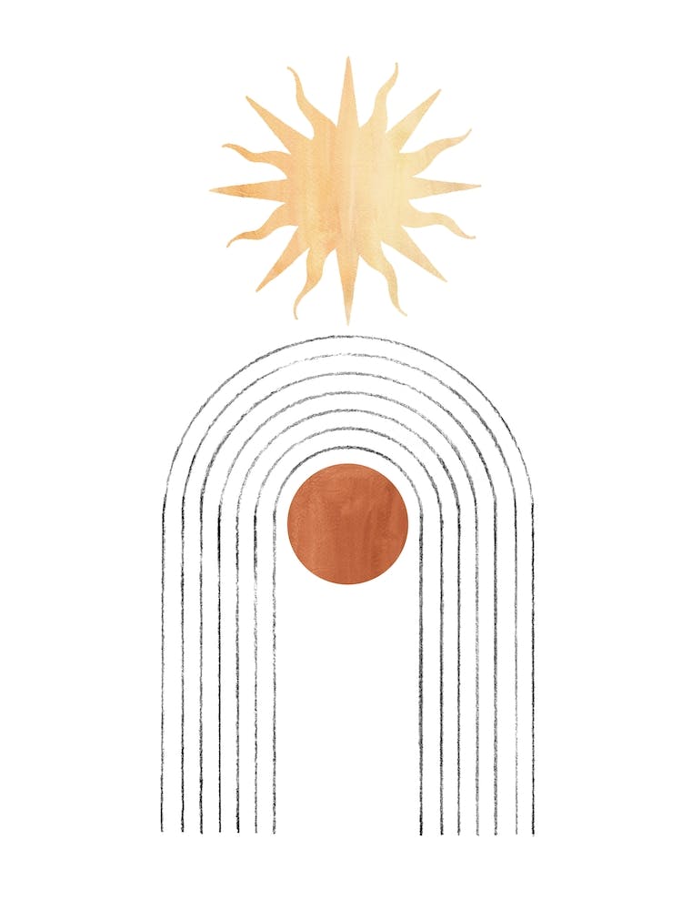 Abstract  arch and Sun