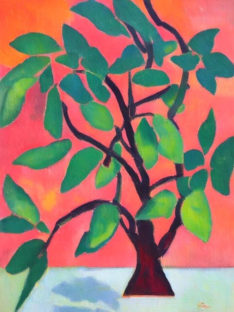 Ironwood 1 tree Abstract Block Colour