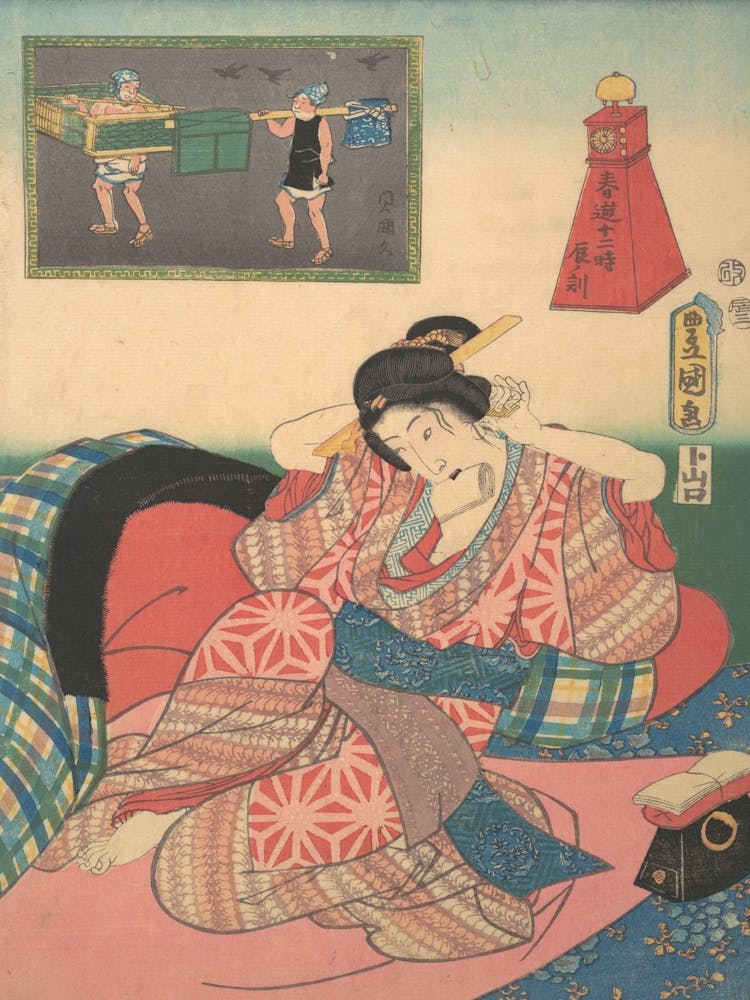 Twelve Hours Of Spring Pleasures Hour Of The Dragon By Utagawa Kunisada