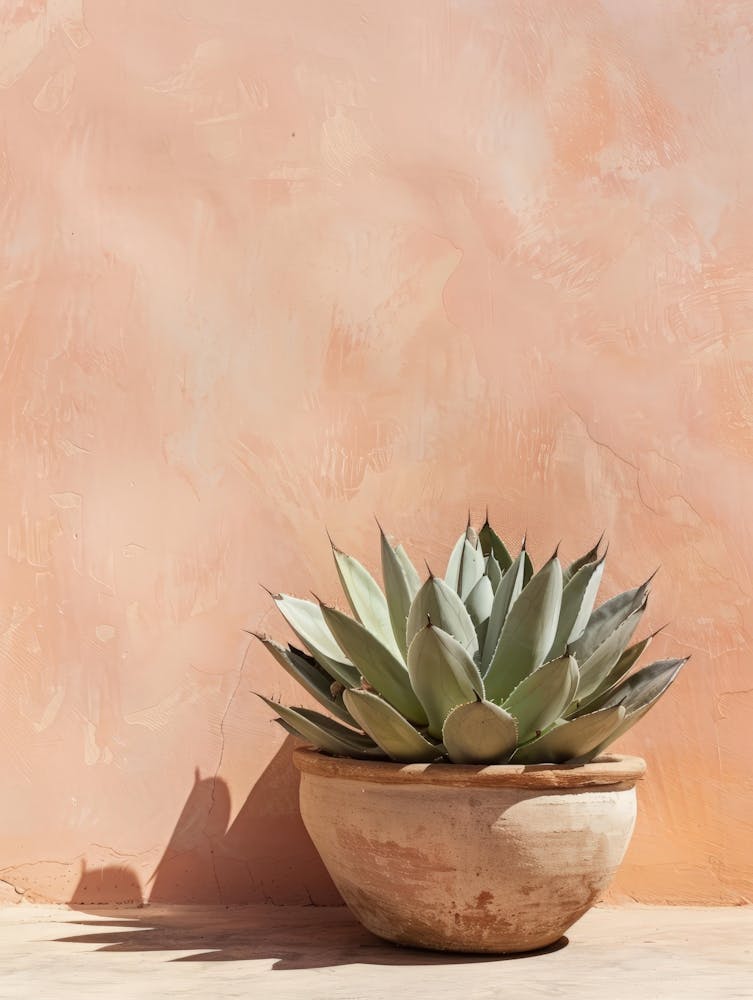 Agave Plant In A Pot 1